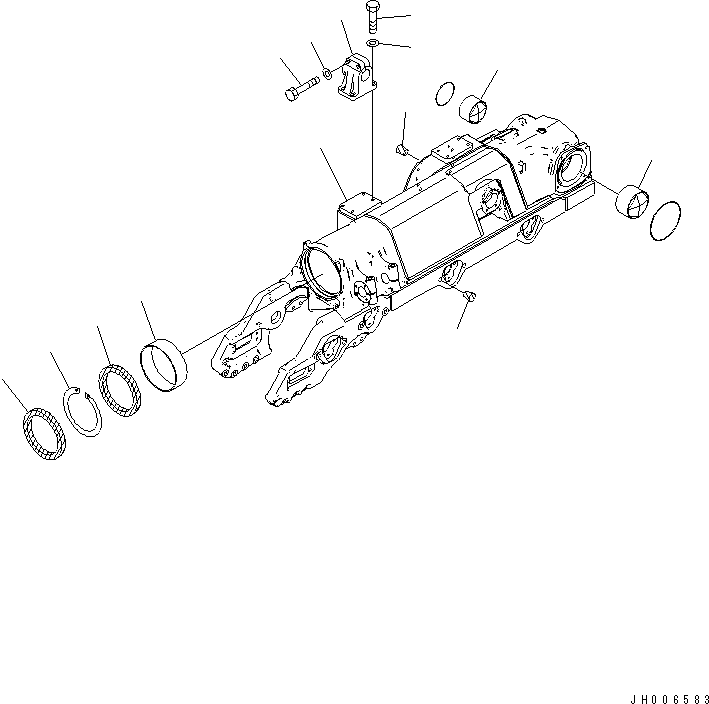 Track Frame Assembly 17M-30-00880 KOMATSU