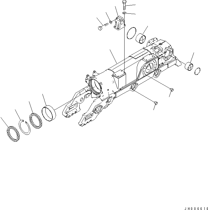 Track Frame Assembly 17M-30-00870 KOMATSU
