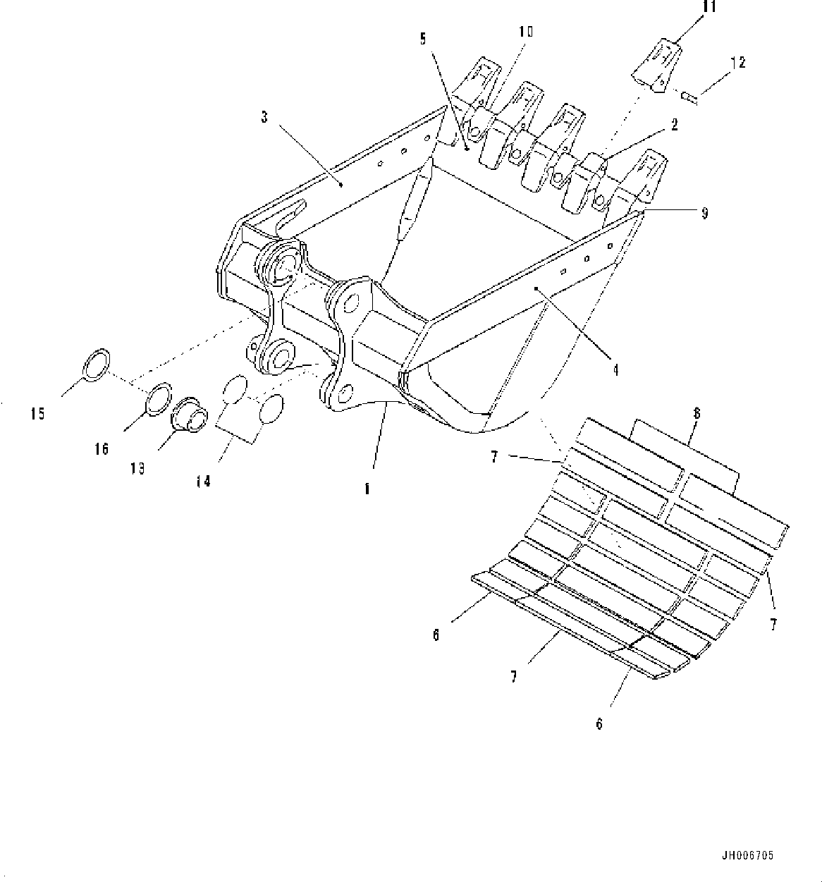 Пластина сварная 207-934-D1D0 KOMATSU
