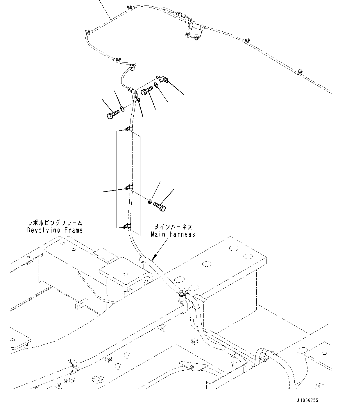 Wiring Harness(Working Lamp) (21N-06-41740) KOMATSU