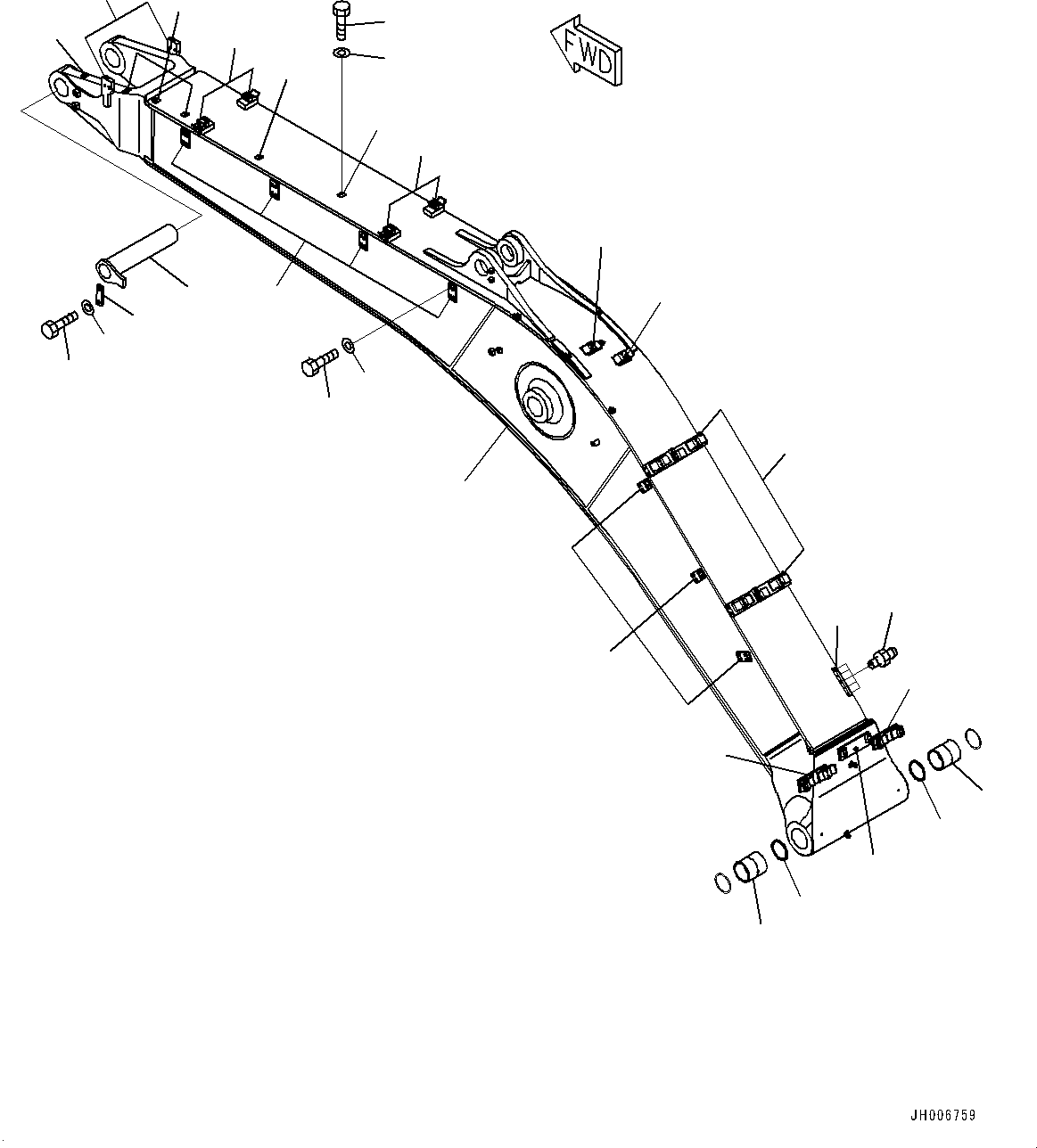 Стрела 207-70-77155 KOMATSU