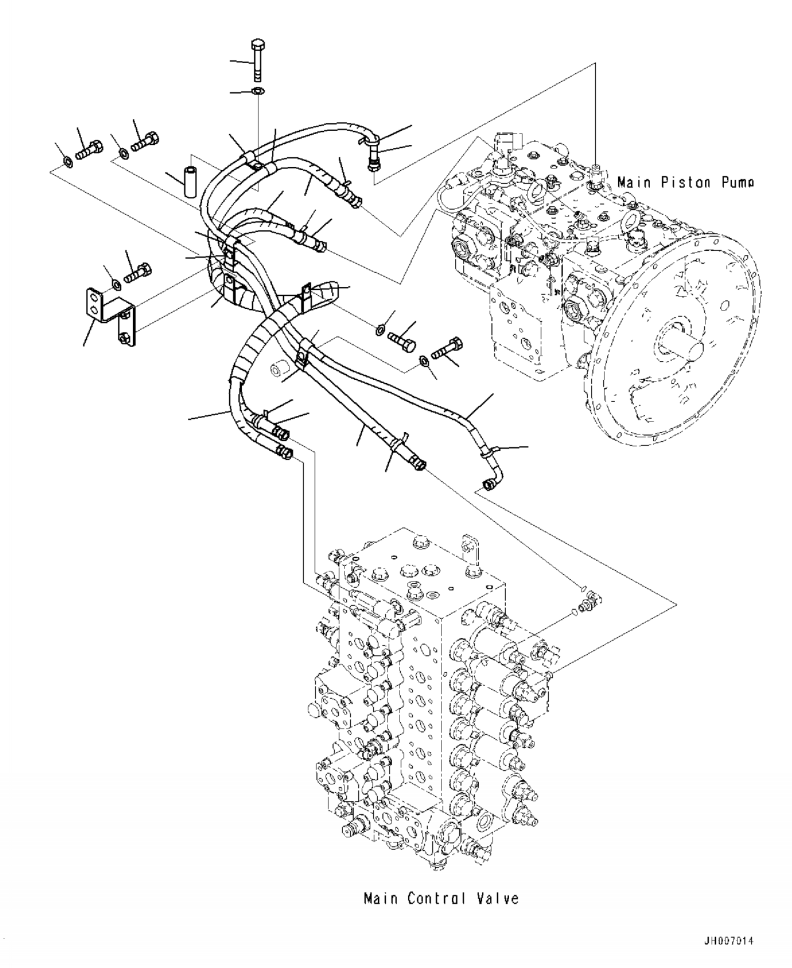 Шланг в сборе 2A5-62-15580 KOMATSU