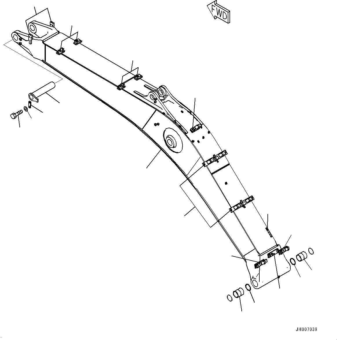 BOOM ASSEMBLY 207-70-01191 KOMATSU