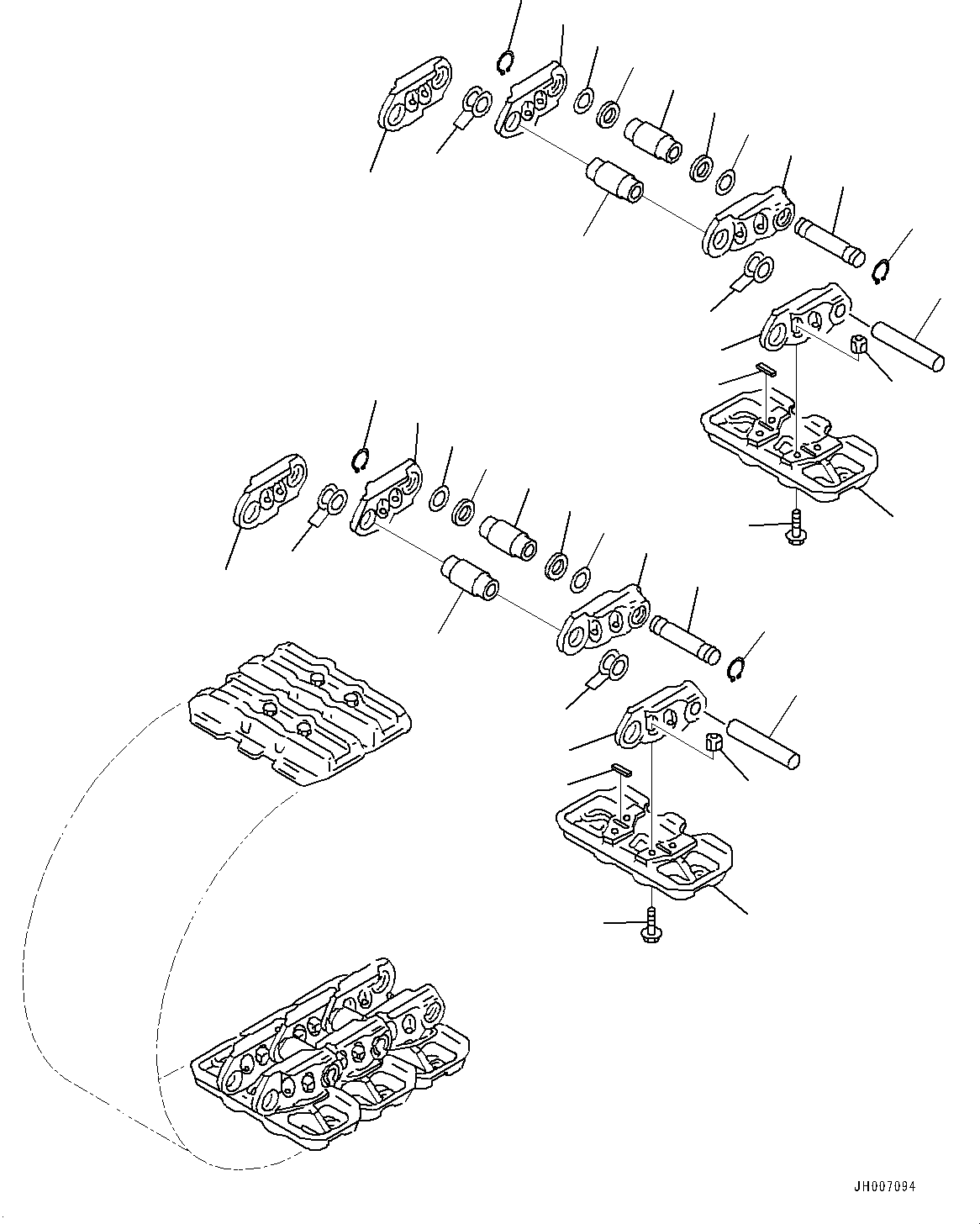 Стандартная втулка 21T-32-31340 KOMATSU