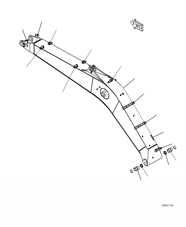 Стрела 2A5-70-11170 KOMATSU
