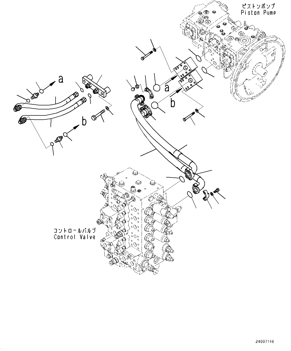 Шланг с торцевым уплотнением 20Y-62-D2630 KOMATSU