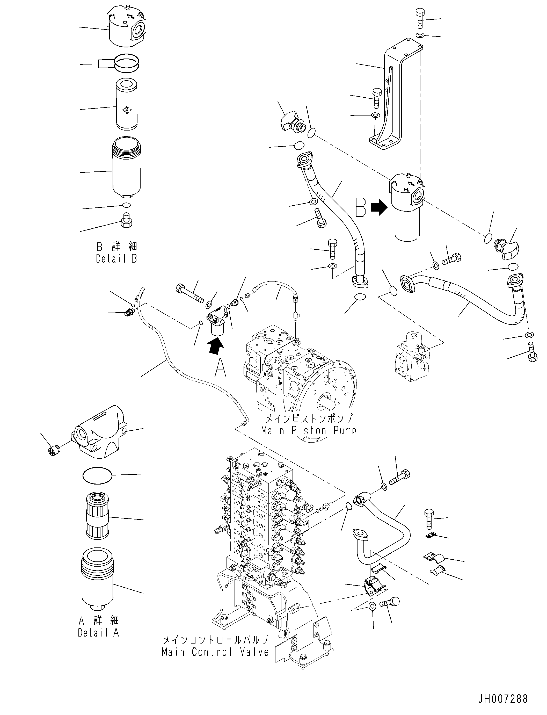 Hose(Solenoid Valve,Piping) (02776-003A3) KOMATSU