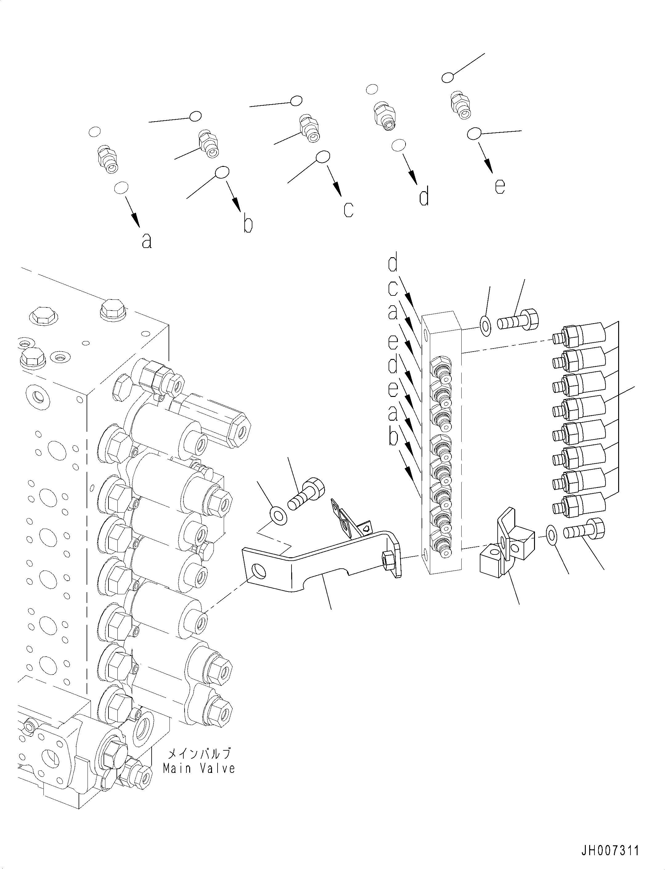 Клапан в сборе (702-16-08180) KOMATSU