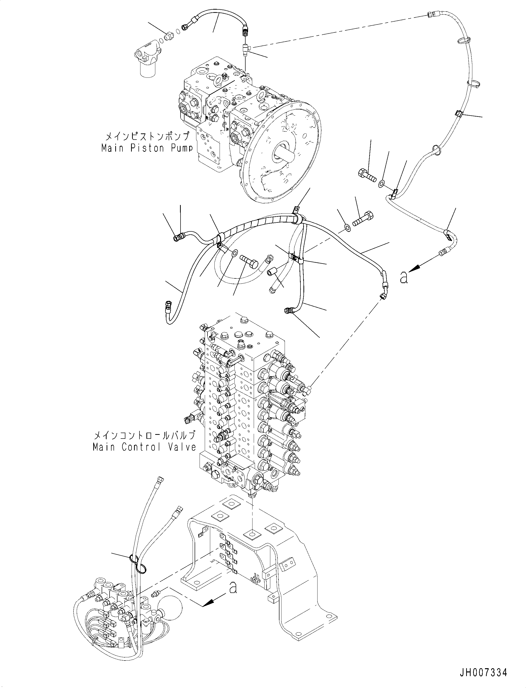 Шланг в сборе 2A5-62-19880 KOMATSU