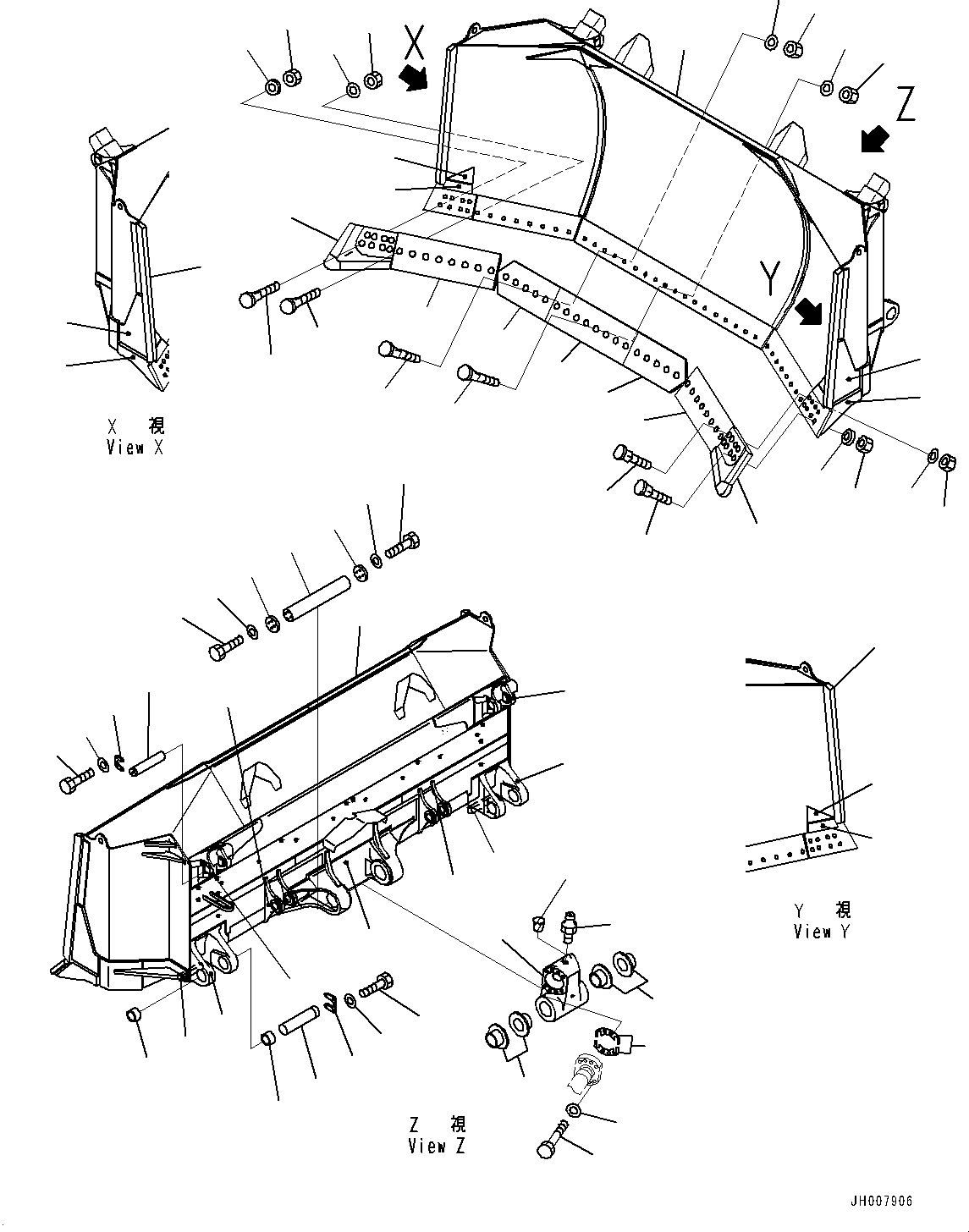 Щётка стеклоочистителя 198-72-67390 KOMATSU