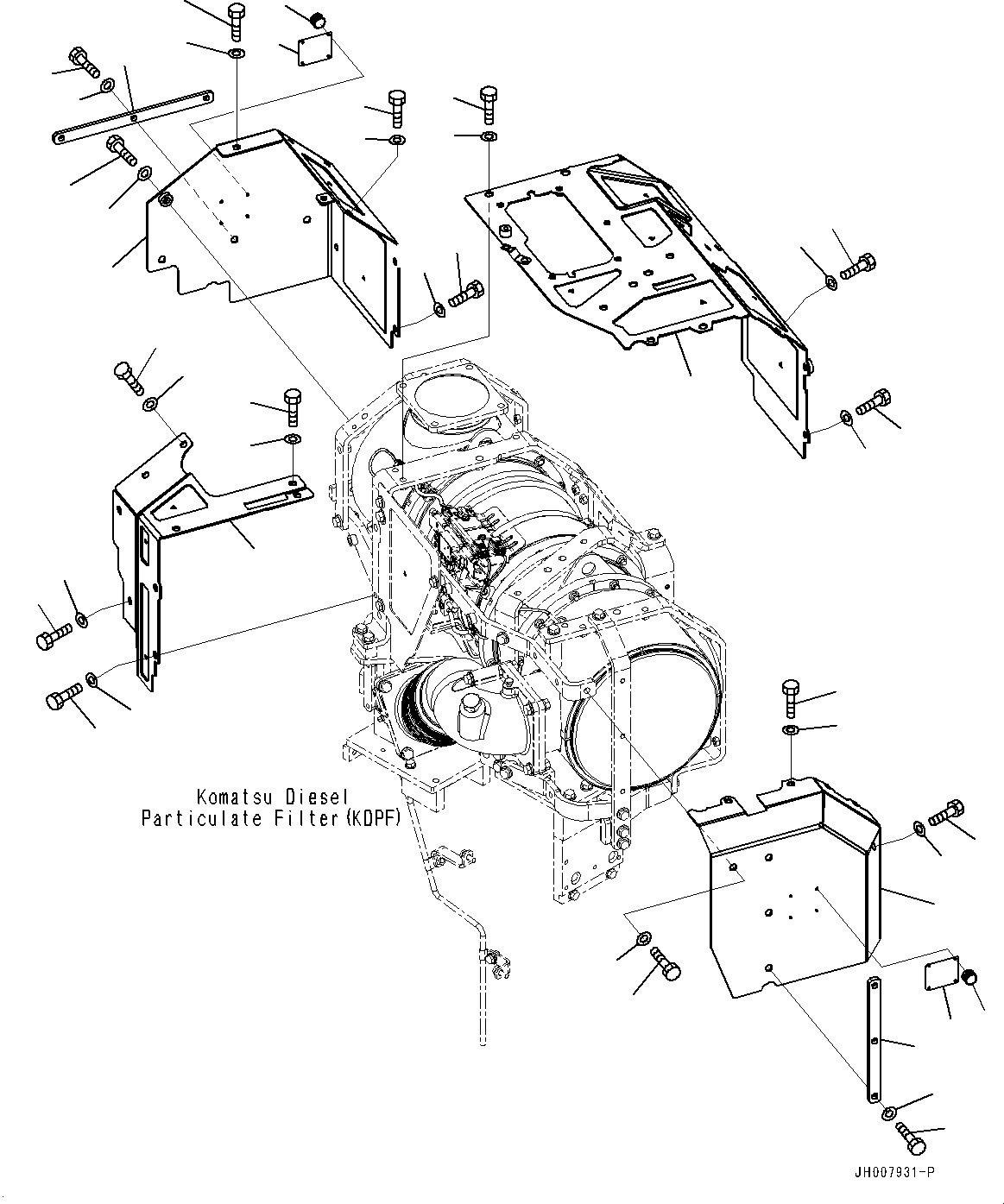 Крышка 17A-01-52271 KOMATSU