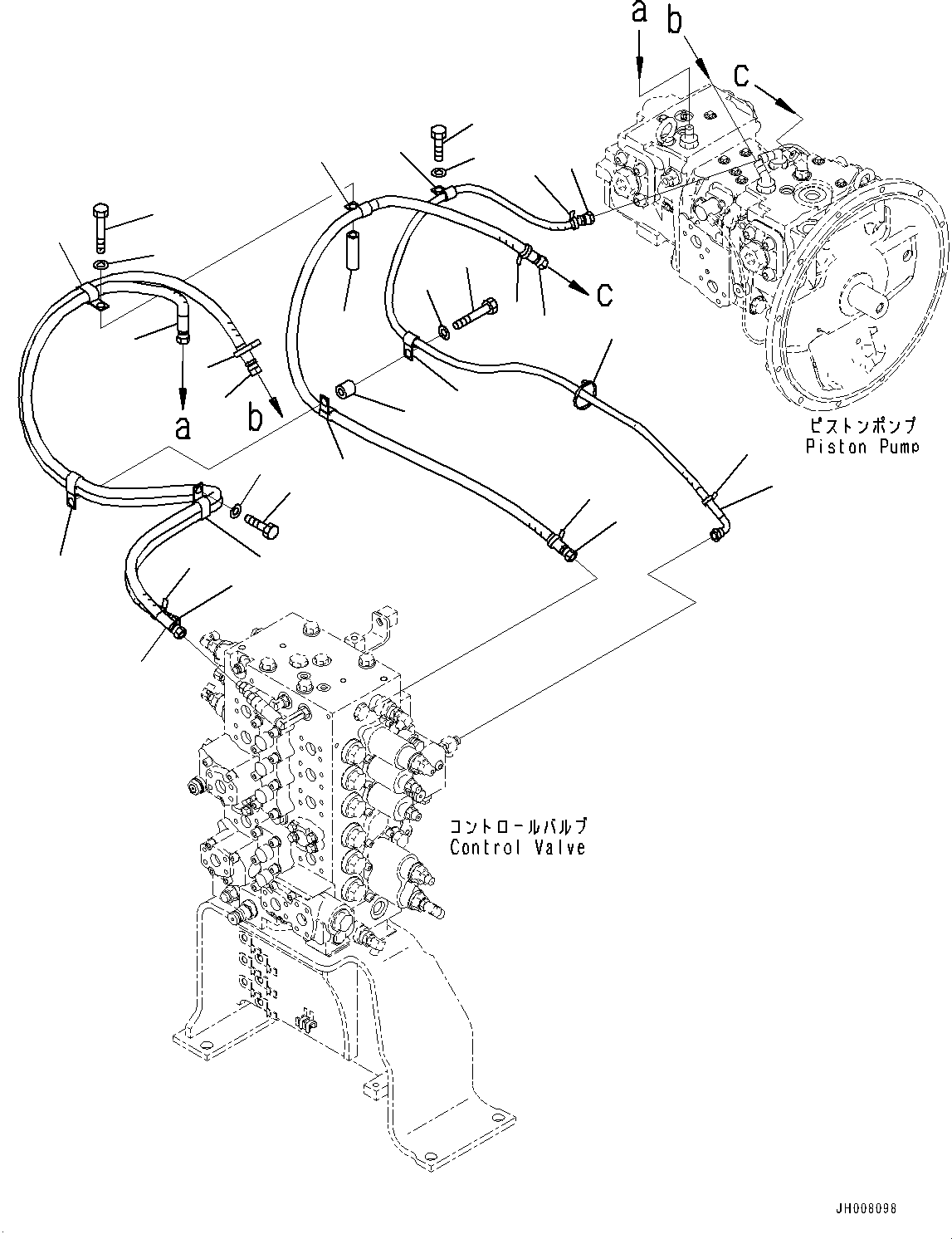 Шланг 205-62-35640 KOMATSU
