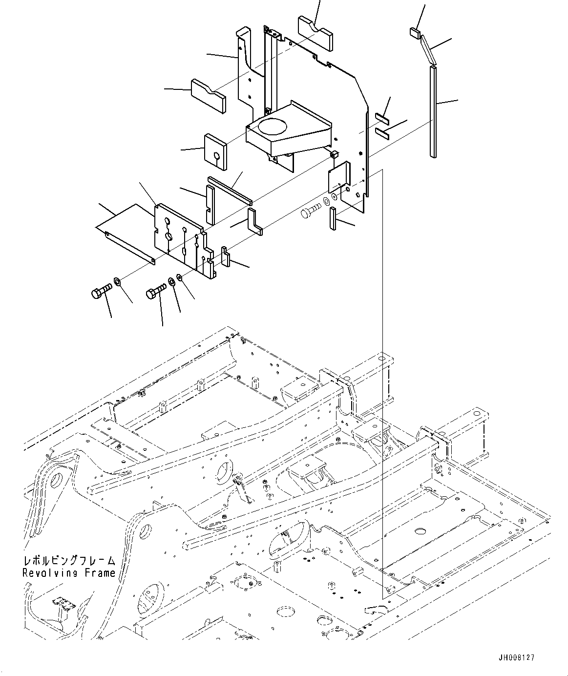 Крышка 205-54-37631 KOMATSU