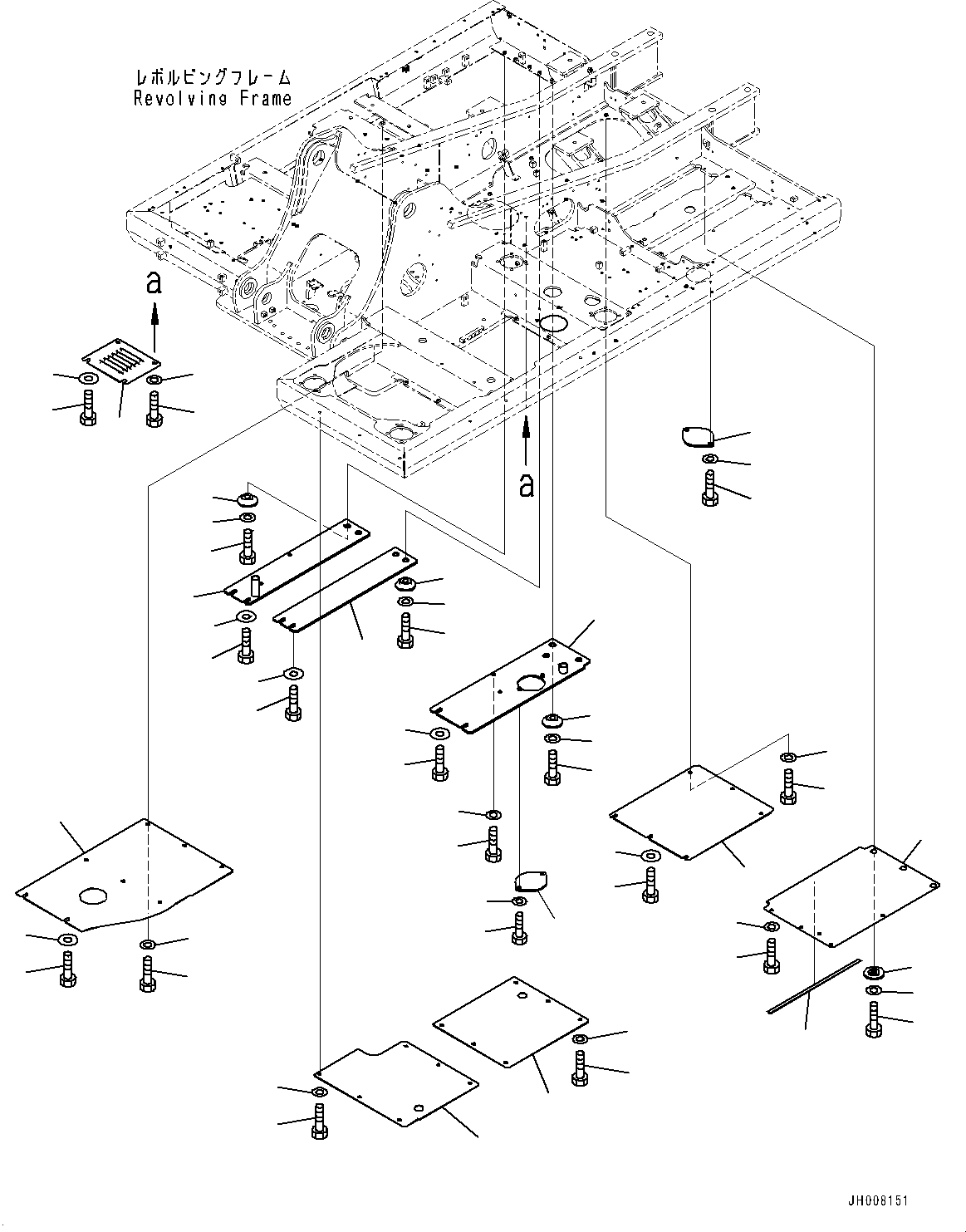 Крышка 205-54-37812 KOMATSU