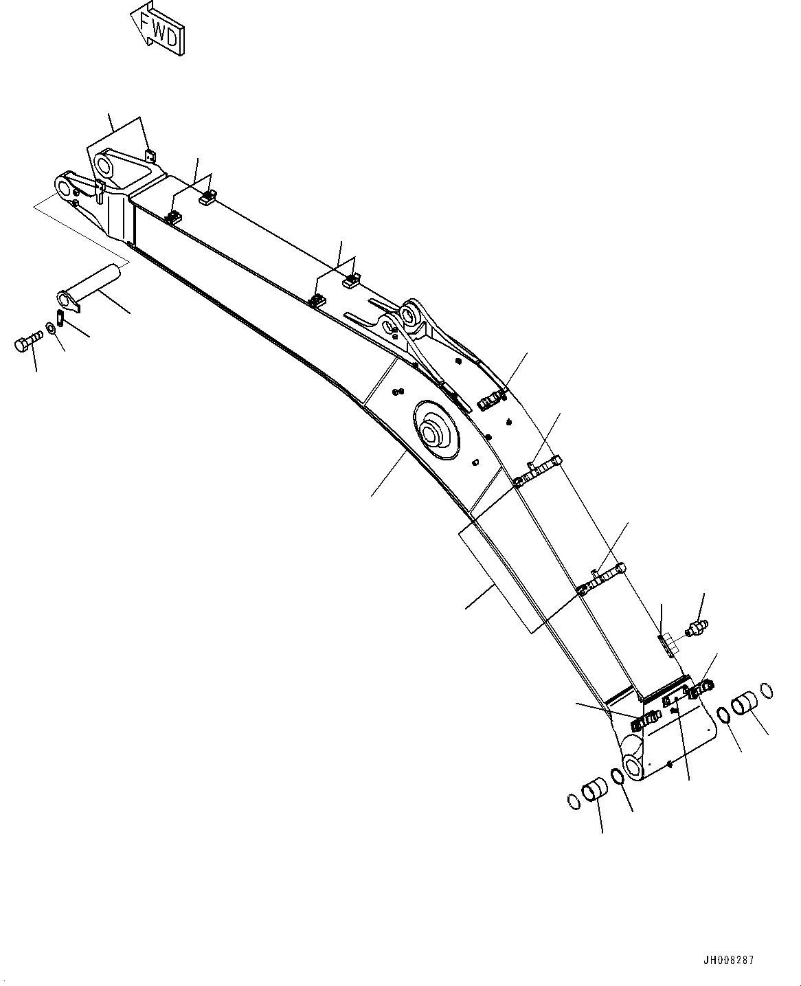 BOOM ASSEMBLY 207-70-D3602 KOMATSU