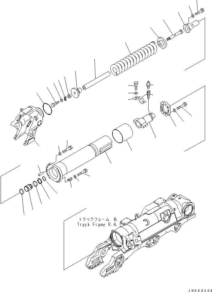 Цилиндр 198-30-34453 KOMATSU