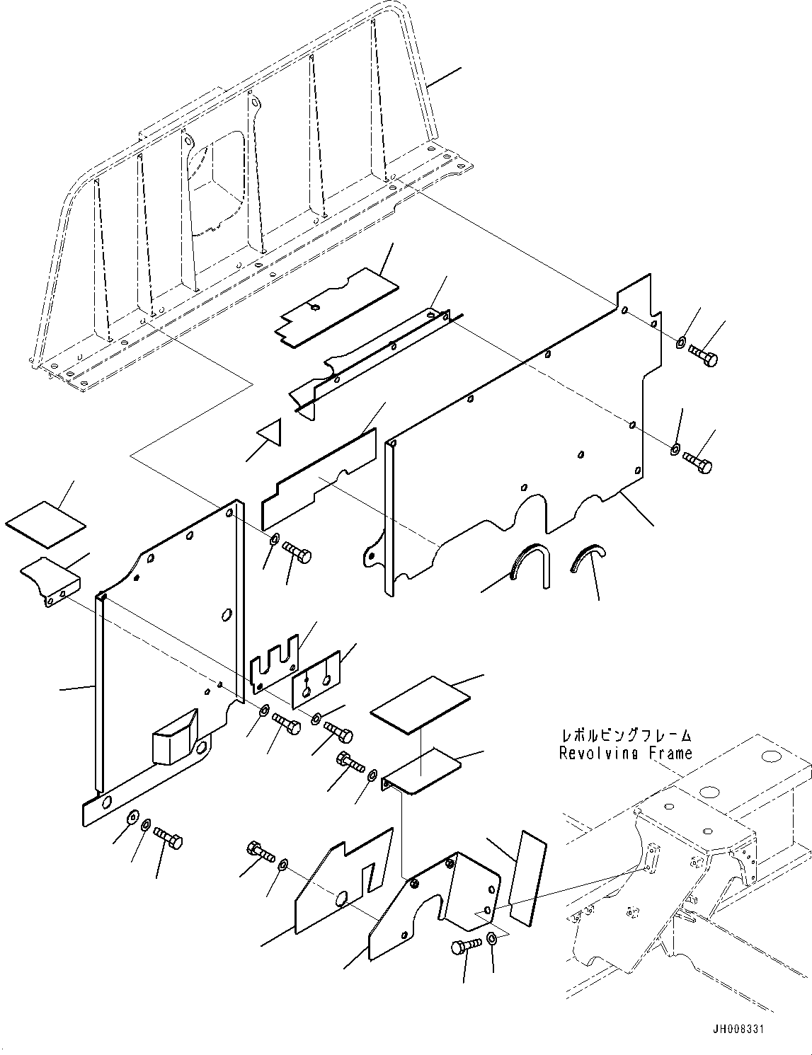 Bracket(Frame,Extra Bad Fuel and Poor Fuel Specification, Water+Dust, Additional Filter) (209-54-43670) KOMATSU