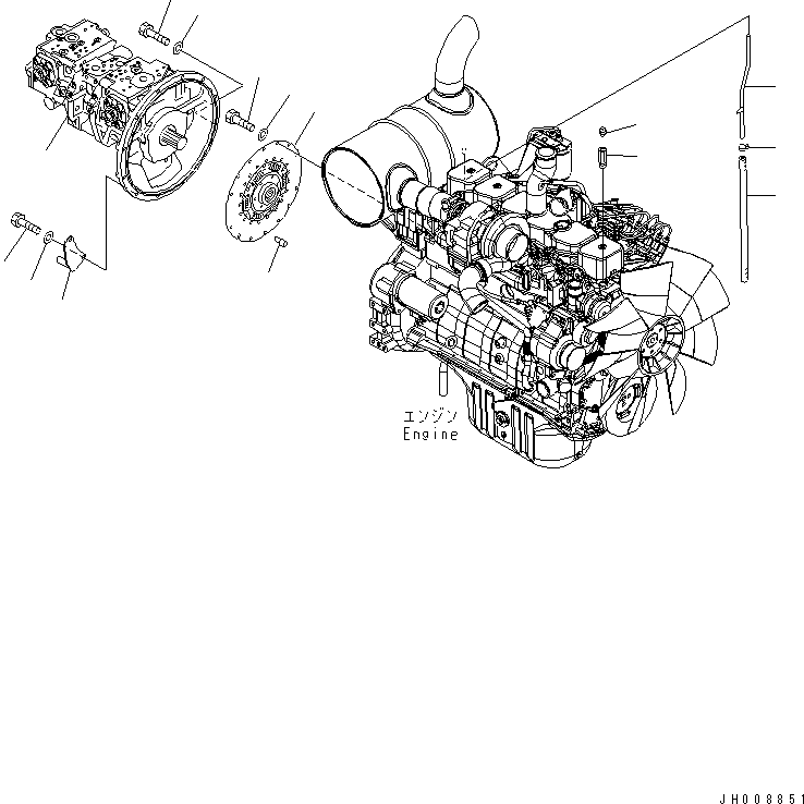 насос в сборе 708-2L-00300 KOMATSU