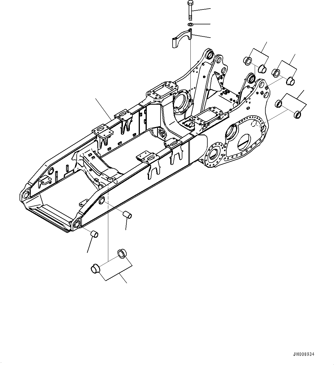 Рама в сборе 195-21-42820 KOMATSU