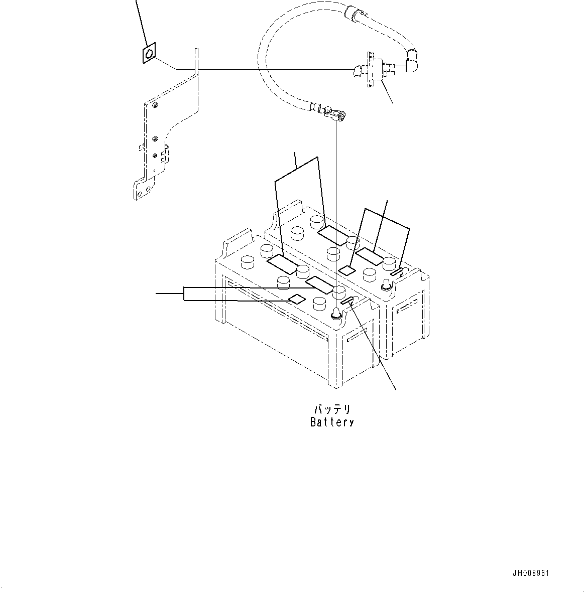 Switch, Battery Disconnect(Fender Related Parts,Disconnect Switch) (08068-00001) KOMATSU