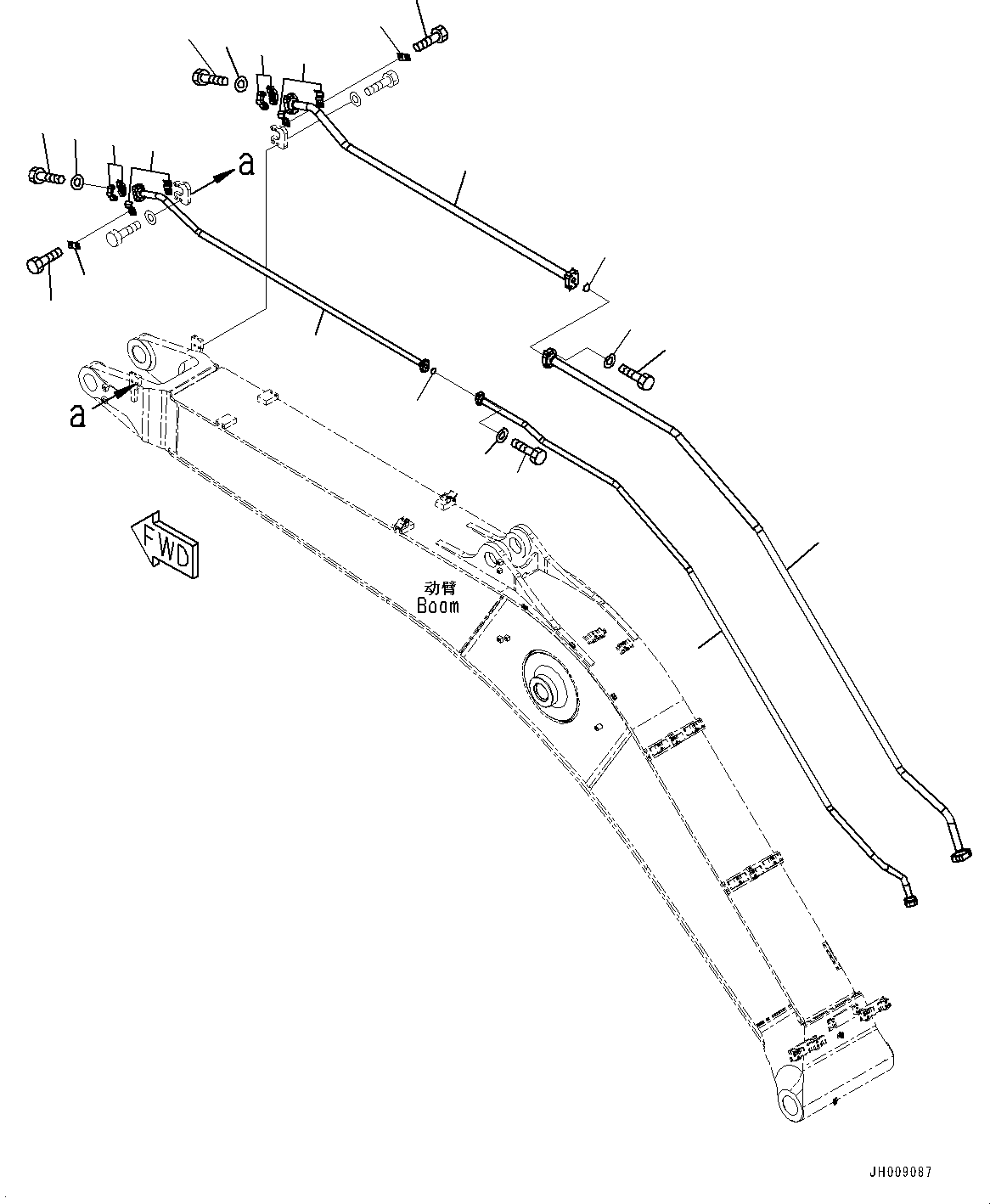 Трубка 207-970-2250 KOMATSU