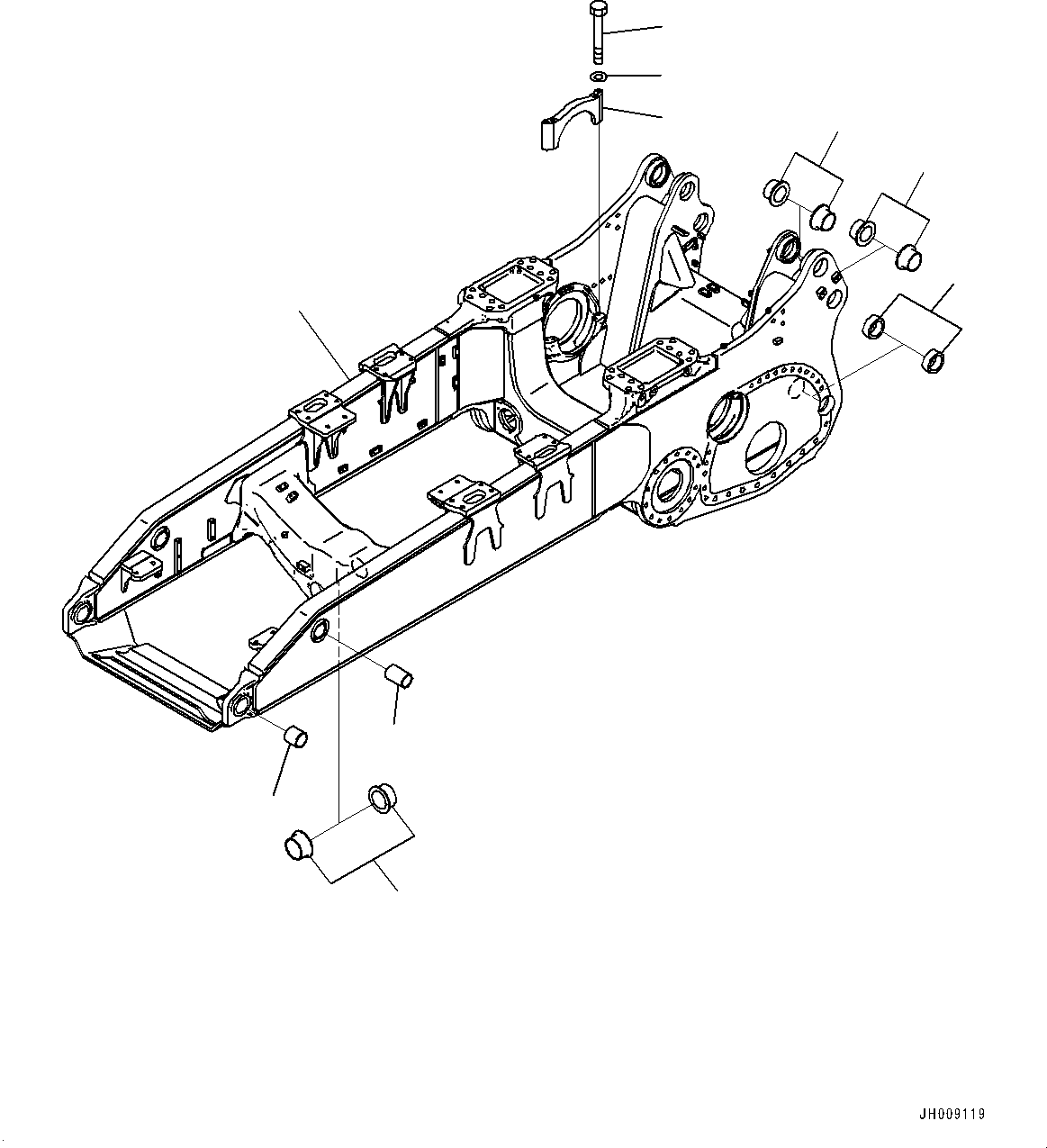 Рама 195-21-42712 KOMATSU