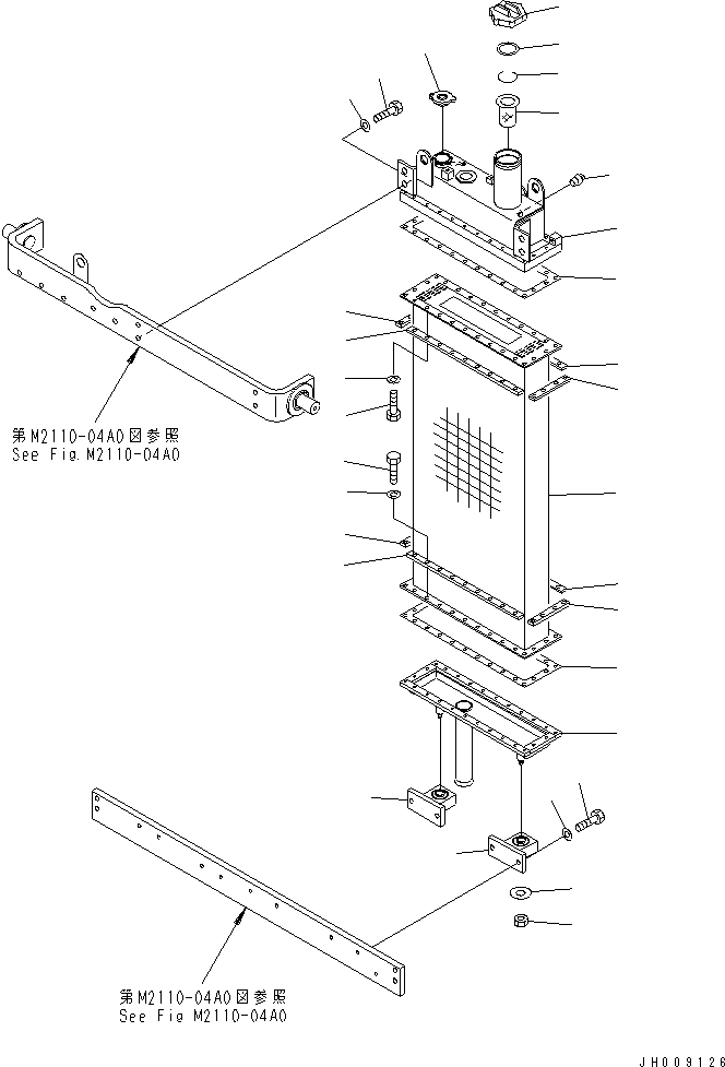 Радиатор 17M-03-41301 KOMATSU