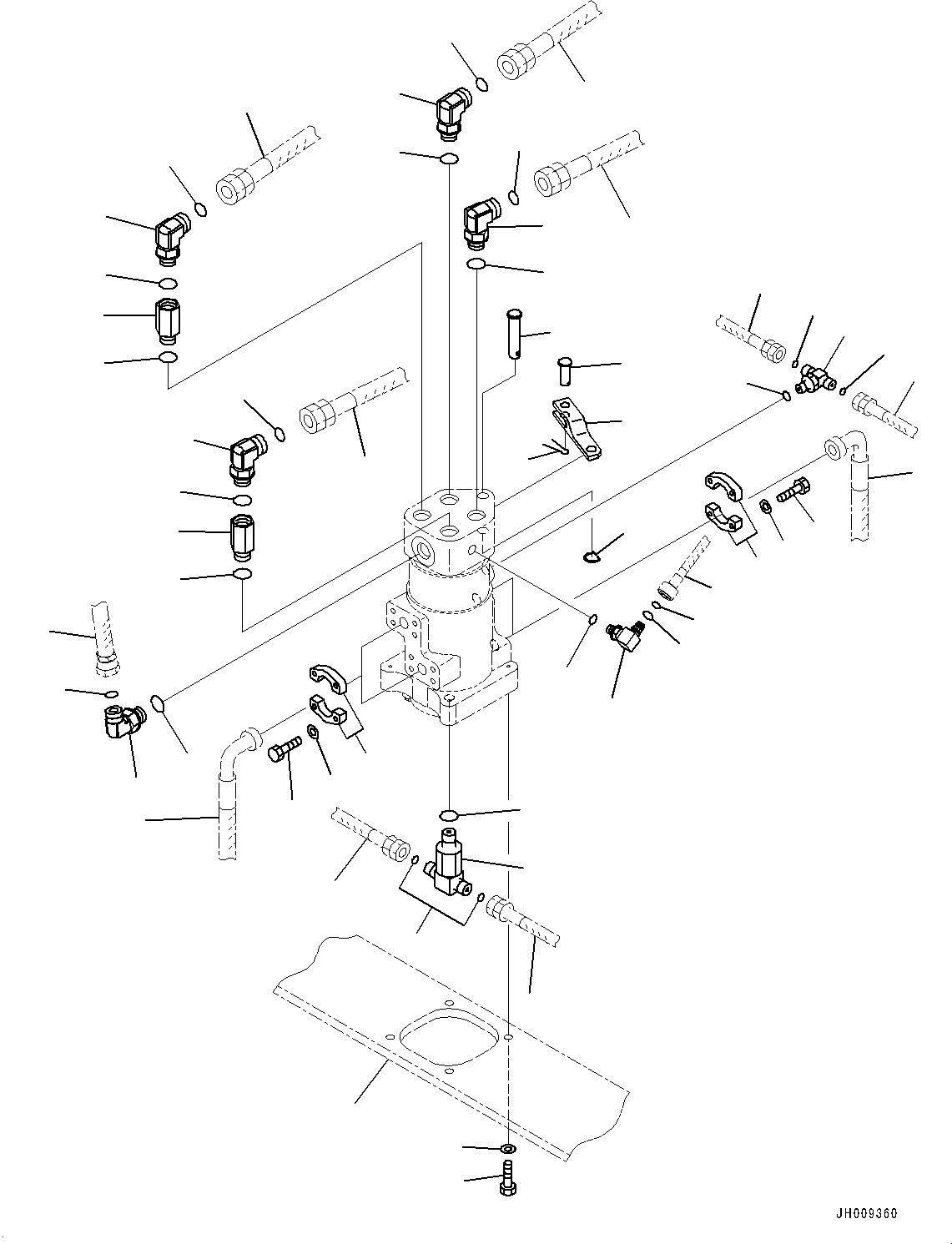 Hose Assembly(Drain Piping) (21K-62-41611) KOMATSU