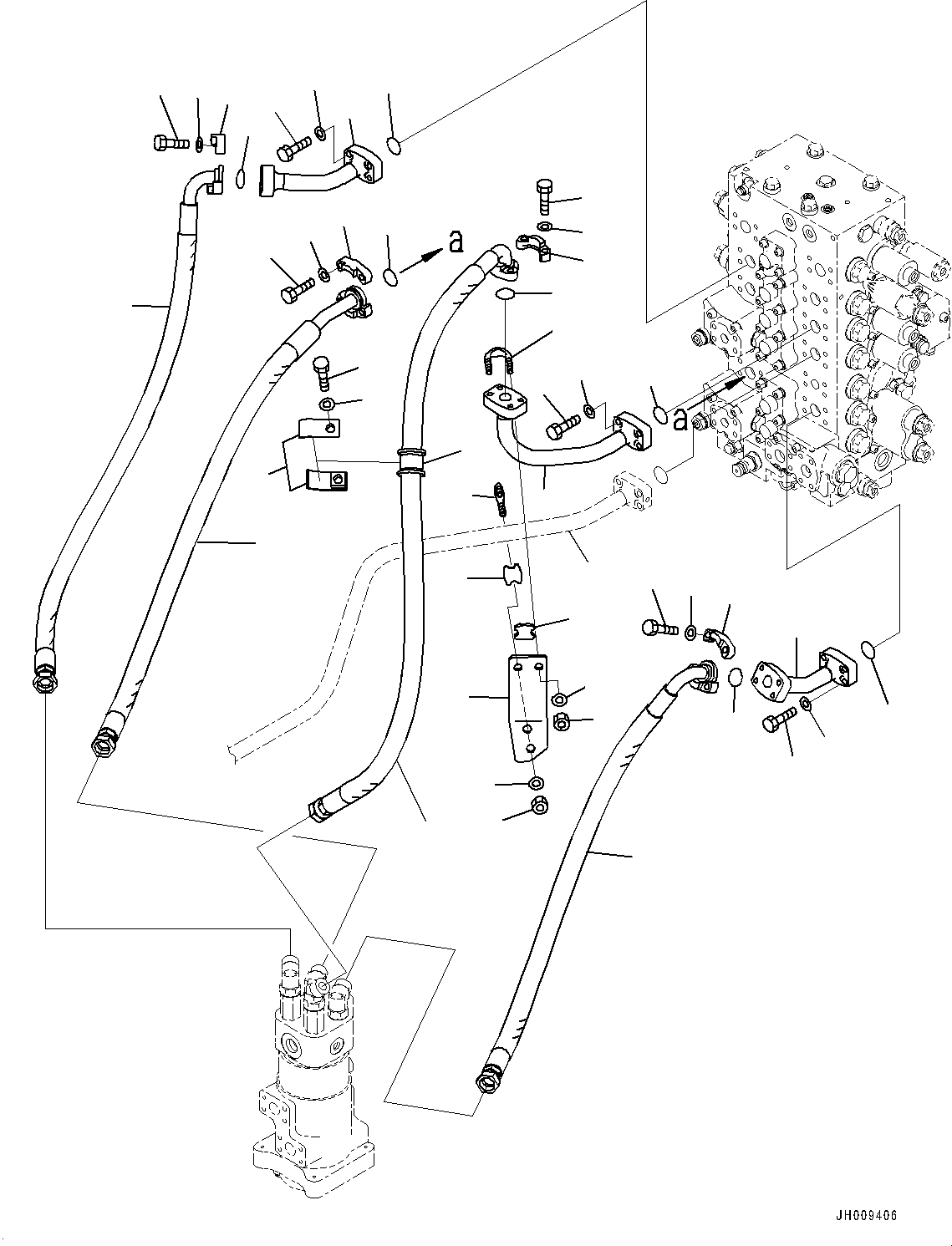 Трубка 205-62-25550 KOMATSU