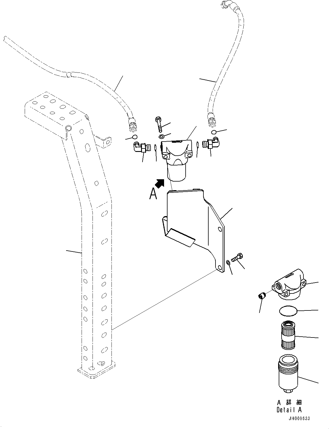Hose(LS Piping,1-Additional Actuator Piping, Accumulator) (02776-00305) KOMATSU