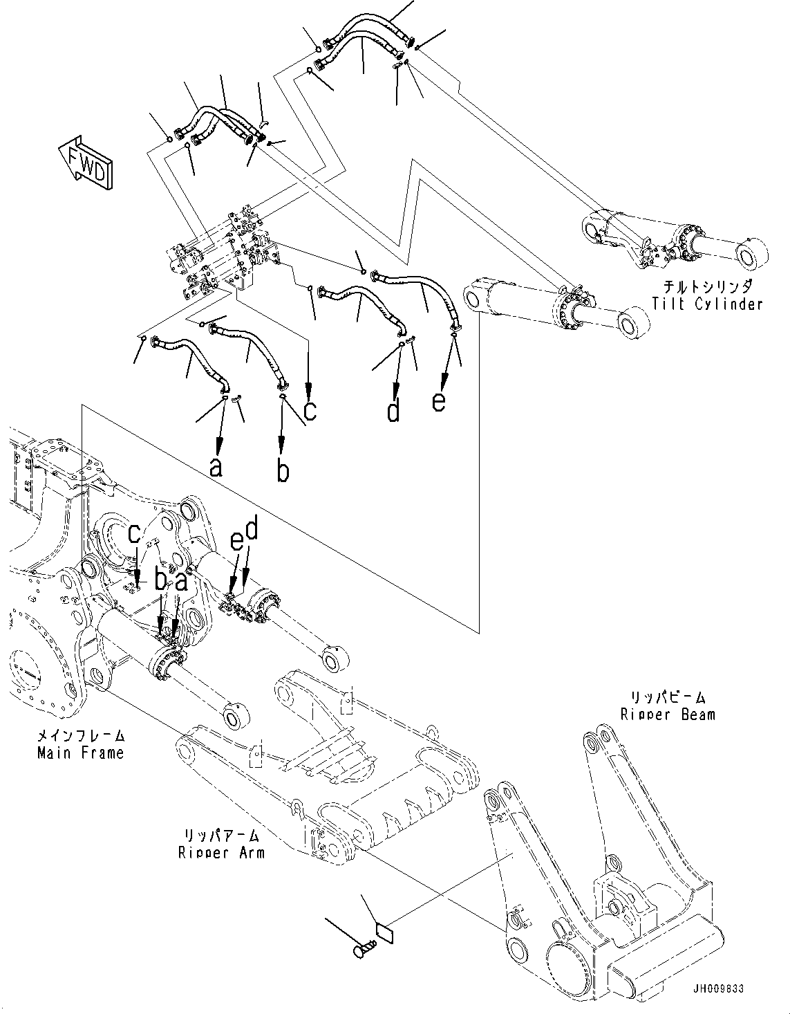 Шланг фланцевого типа 07098-110A8 KOMATSU