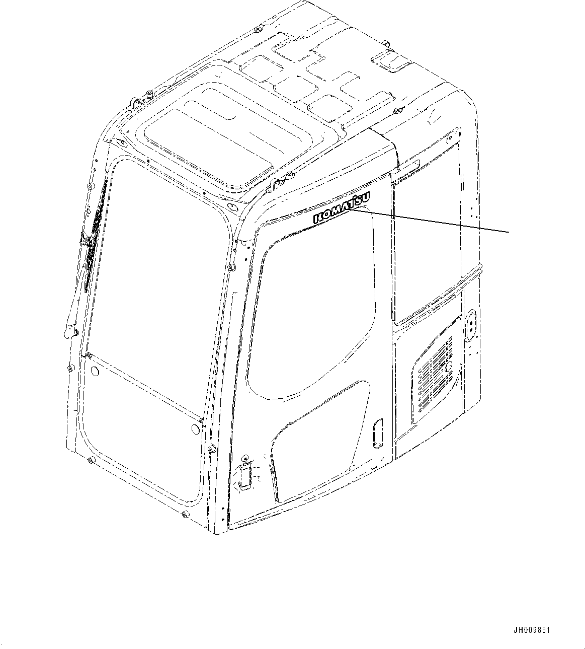 Эмблема Komatsu \ \ 09693-00300 KOMATSU