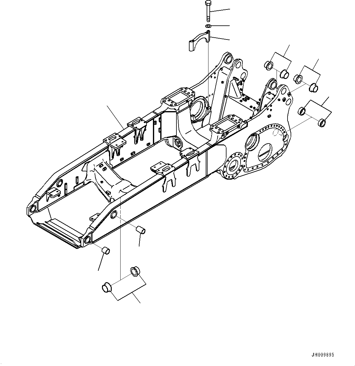 Рама в сборе 195-21-42811 KOMATSU