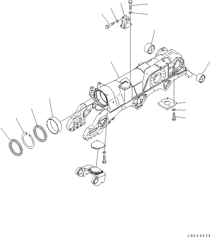 Track Frame Assembly 195-30-01753 KOMATSU
