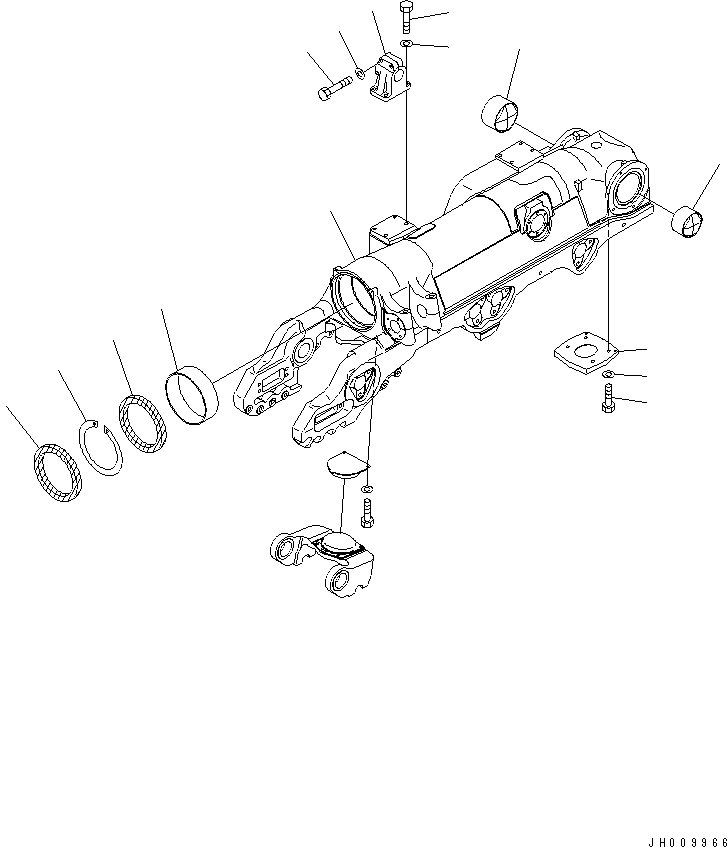 Track Frame Assembly 195-30-01822 KOMATSU