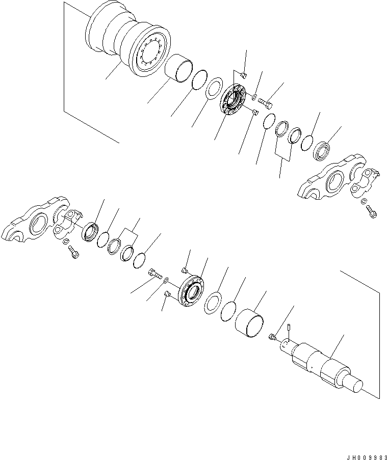 Опорный каток в сборе 195-30-02652 KOMATSU