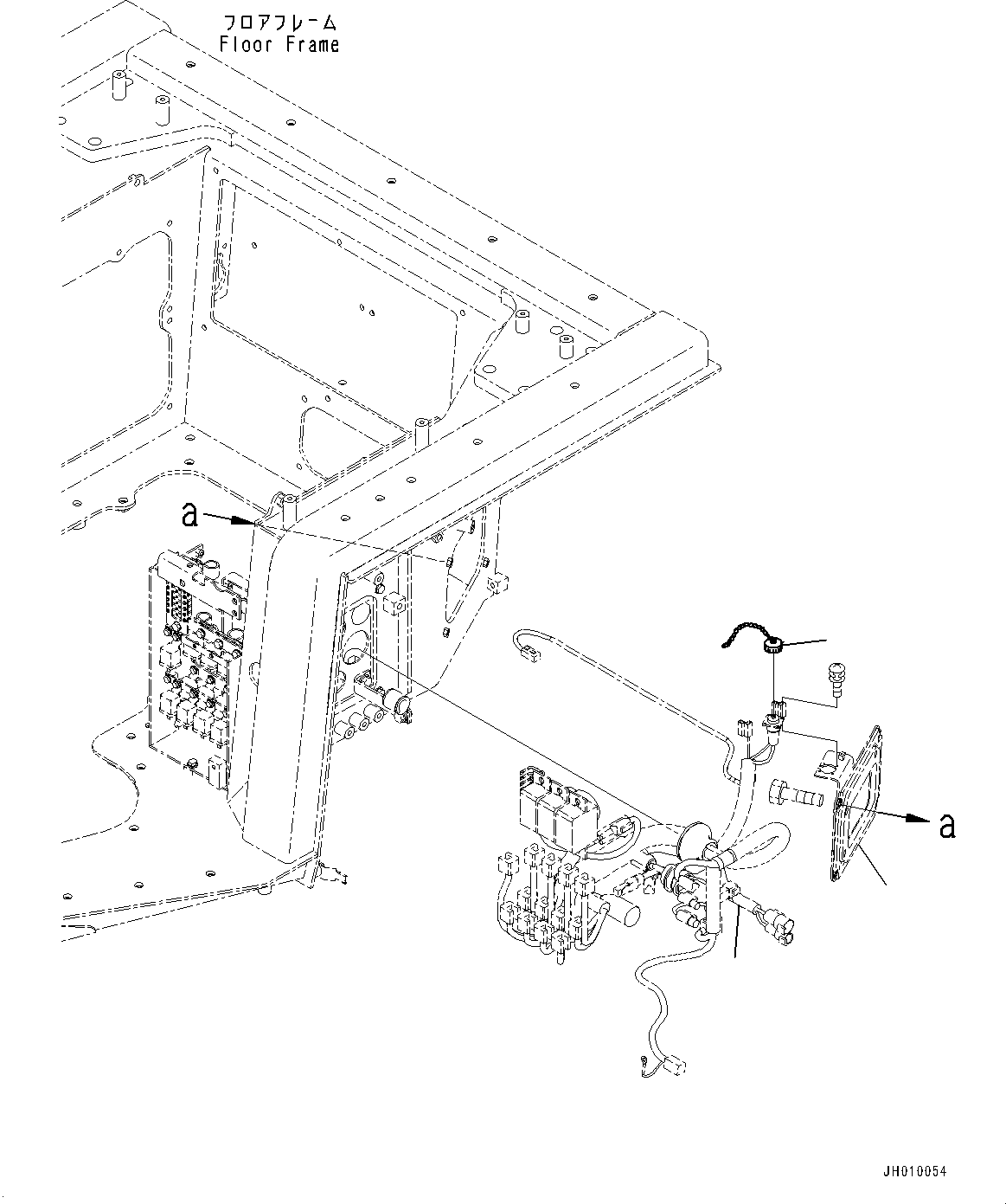 Wiring Harness(Floor Frame,Fuse Box and Relay) (195-06-84641) KOMATSU