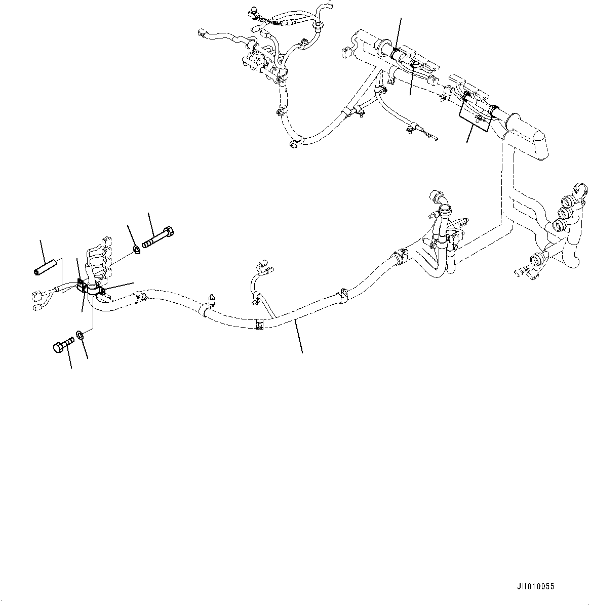 Wiring Harness(Floor Frame,Wiring Harness) (195-06-84111) KOMATSU