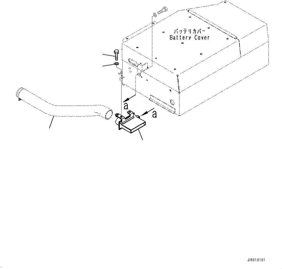 Duct(Fender Related Parts,Cover and Fire Wall,Without Fuel Quick Charge System) (195-01-43241) KOMATSU
