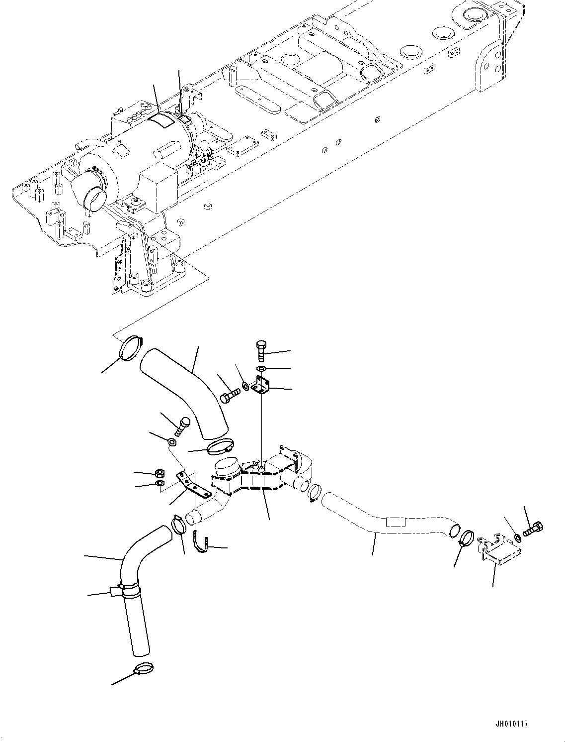 Duct(Fender,Duct) (195-01-43261) KOMATSU