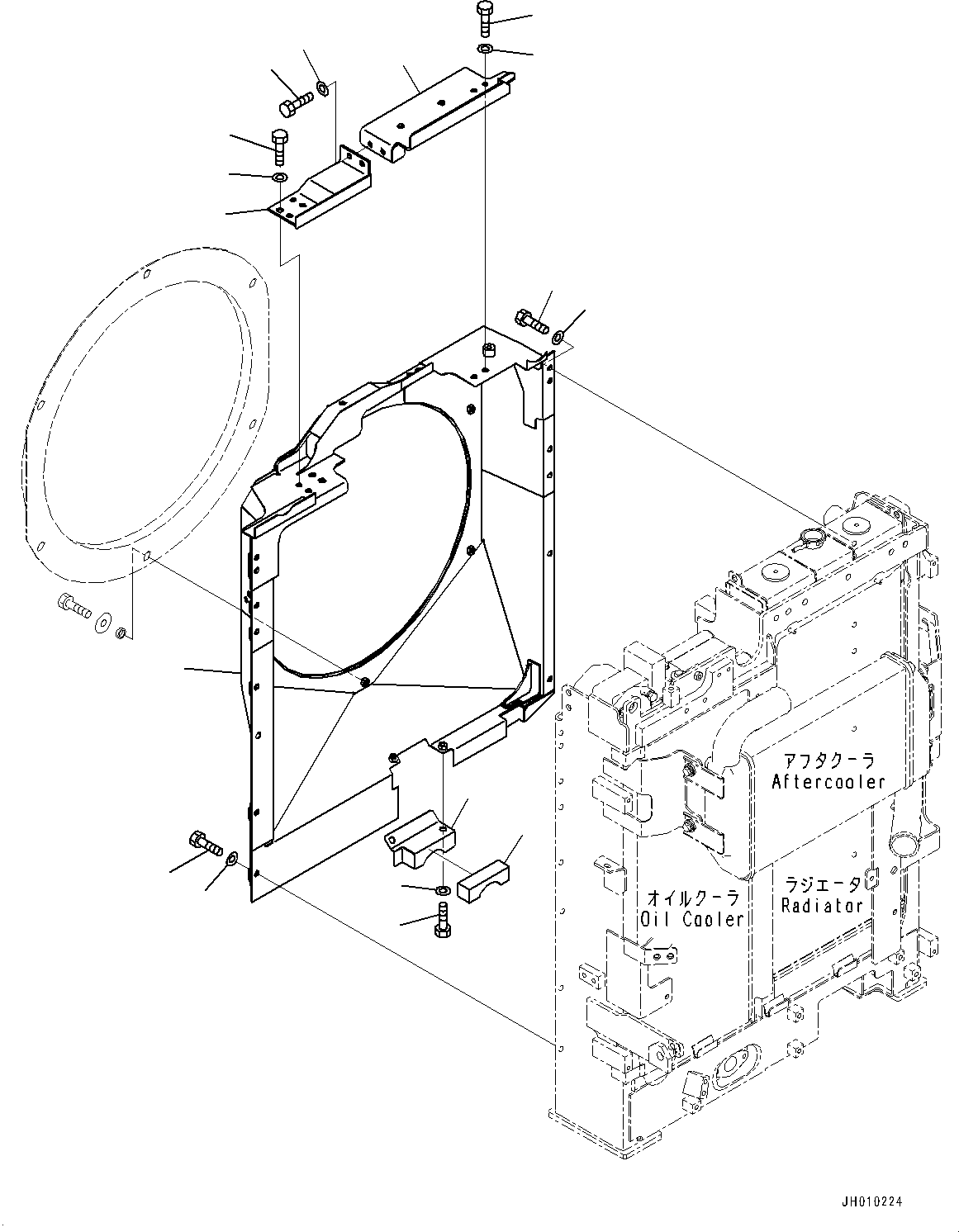 Крышка 22U-03-42490 KOMATSU