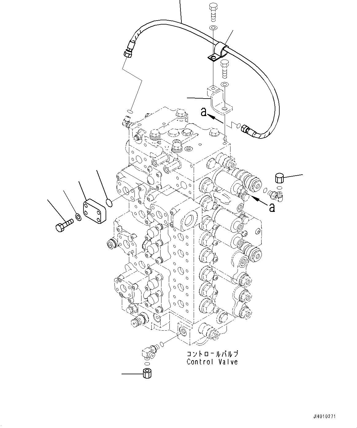 Bracket(Solenoid Valve,Piping Mounting) (207-62-21520) KOMATSU