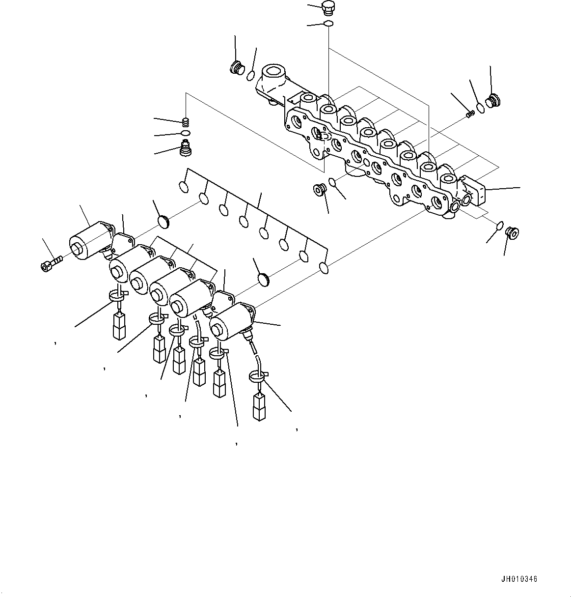 Клапан в сборе 207-60-21110 KOMATSU