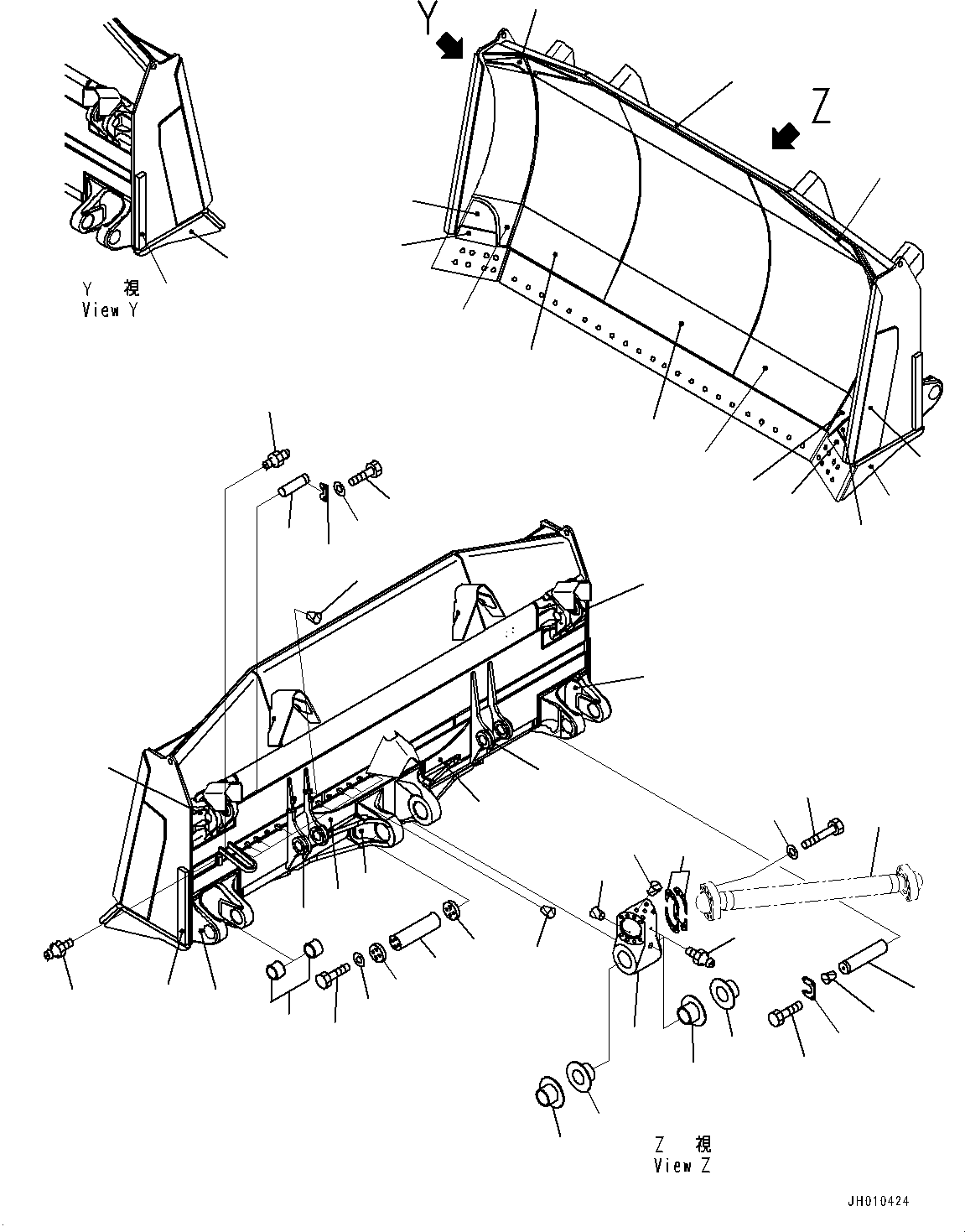 Кронштейн сварной 195-72-75151 KOMATSU