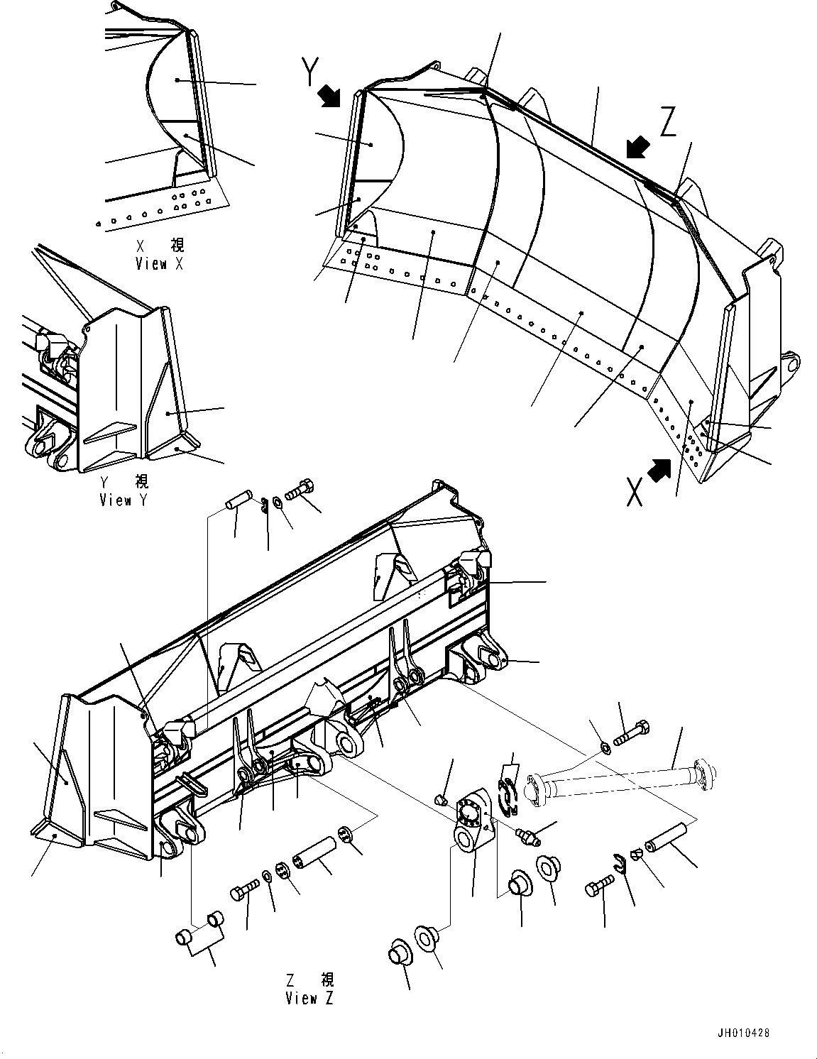 Пластина сварная 195-72-75360 KOMATSU