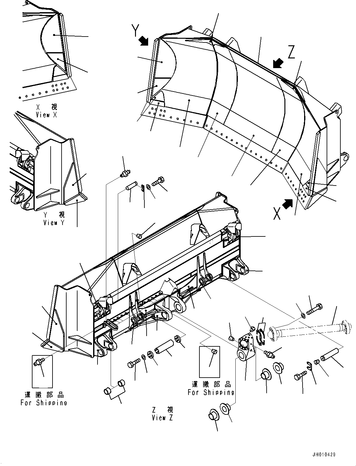 Щётка стеклоочистителя 195-72-75410 KOMATSU
