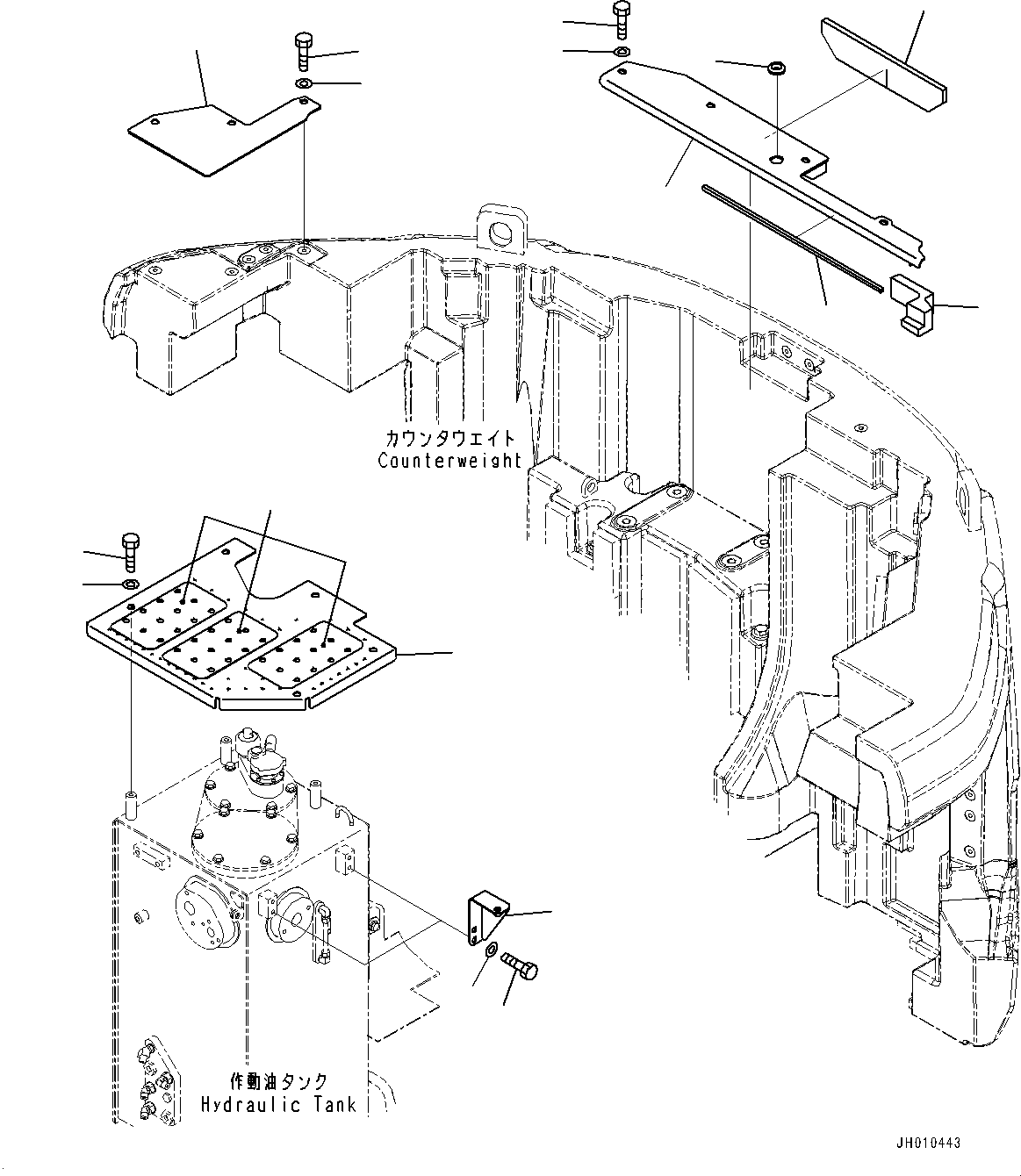 Кронштейн 22U-54-41560 KOMATSU