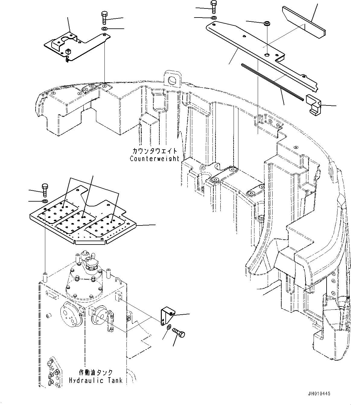 Крышка 22U-54-42120 KOMATSU