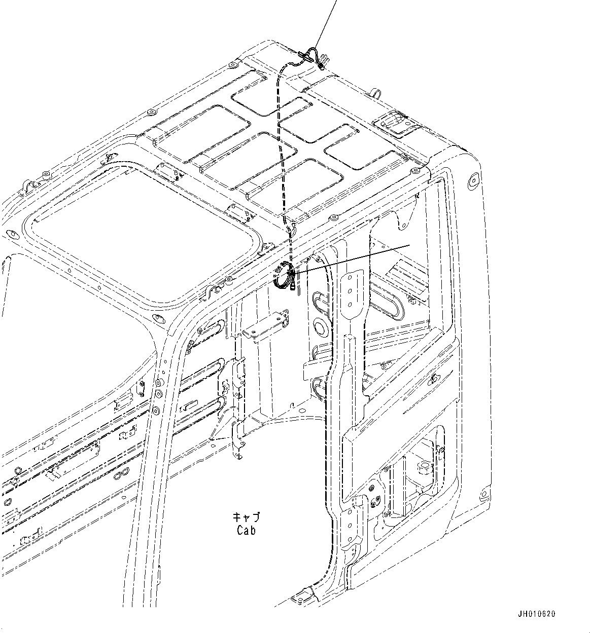 Кабель 2A5-06-21191 KOMATSU