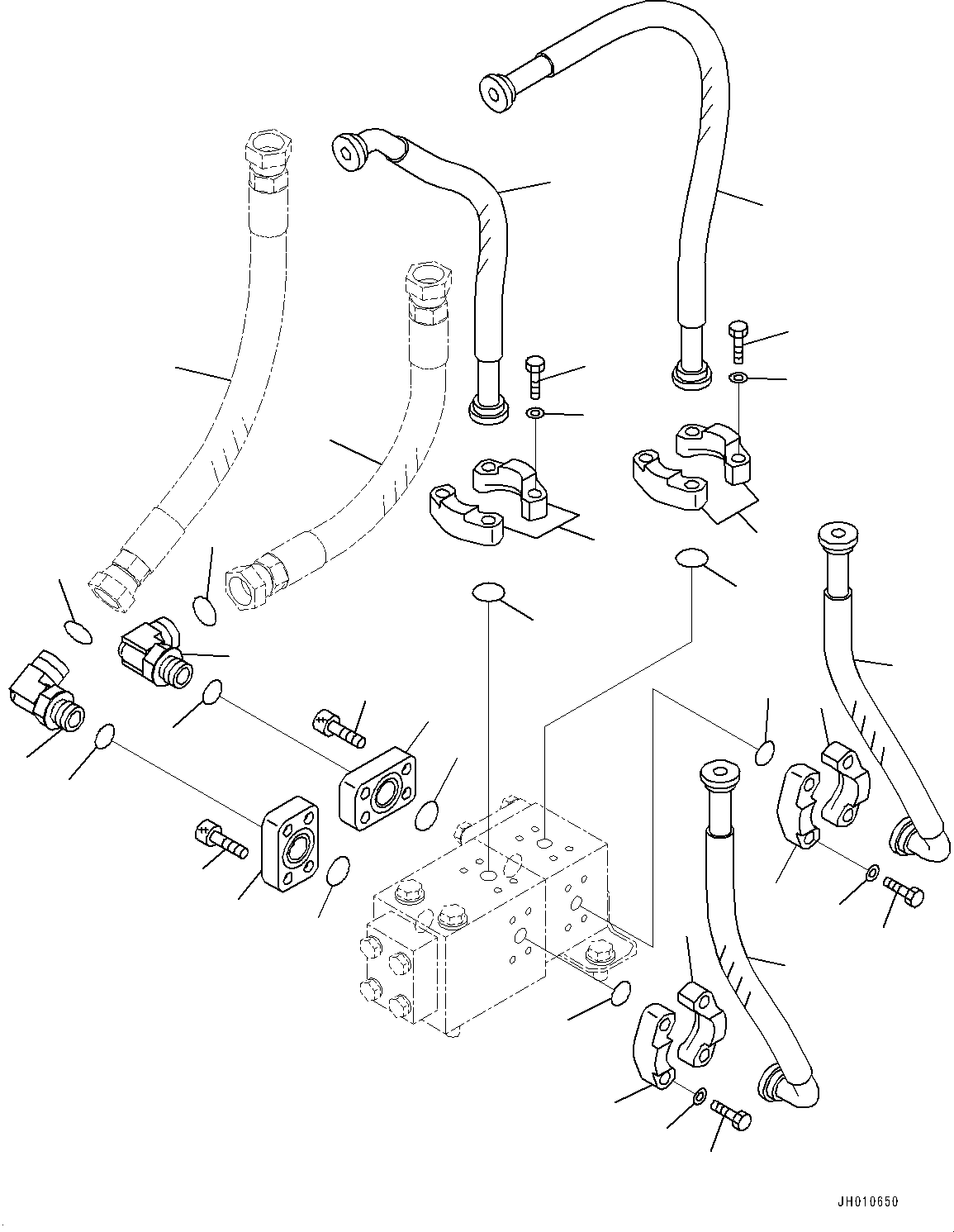 Шланг фланцевого типа 07124-10504 KOMATSU